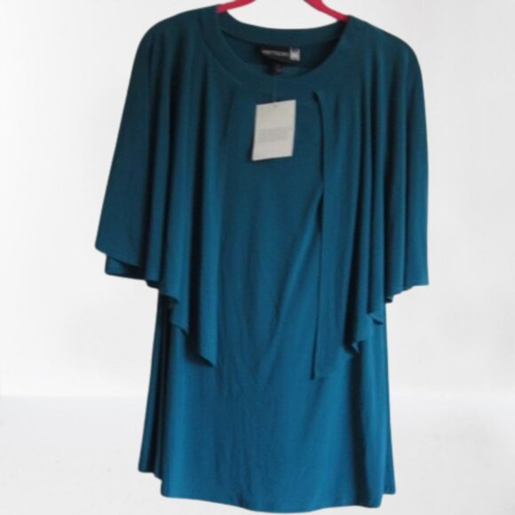 ANTTHONY Original Pants - ANTTHONY Original Caped Top and Pant Set in Teal Blue